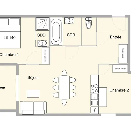 Villard-sur-doron, 3 Pièces, 7 Personnes - Fr-1-594-75